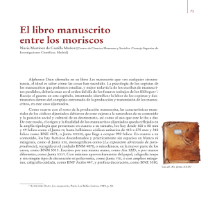 El libro manuscrito entre los moriscos - E