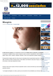 Misoginia | Sala de Prensa - Instituto de Investigaciones Sociales