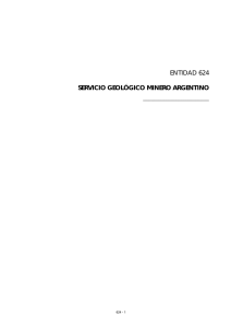 ENTIDAD 624 SERVICIO GEOLÓGICO MINERO ARGENTINO