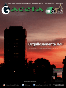 Orgullosamente IMP - Instituto Mexicano del Petróleo