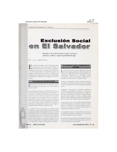 Exclusión social en El Salvador pp. 4-9 Molina, N