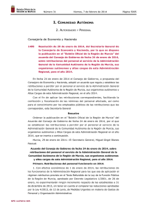 Resolución de 29 de enero de 2014 - Boletín Oficial de la Región de