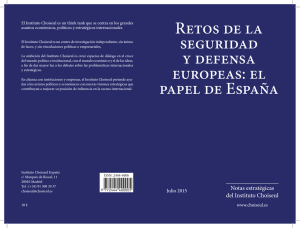 Retos de la seguridad y defensa europeas: el papel de España