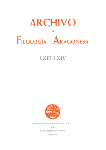 Archivo de Filología Aragonesa, LXIII-LXIV (2007