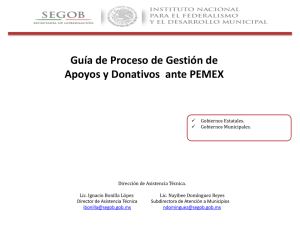 Guia de Proceso de Gestión de Apoyos y Donativos Ante PEMEX.