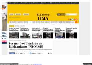 Los motivos detrás de un linchamiento [INFORME] | Sucesos | Lima