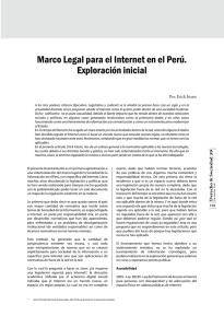 Marco legal para el internet en el Perú