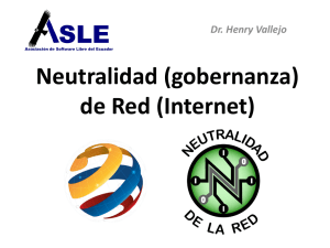 Neutralidad (gobernanza) de Red (Internet)