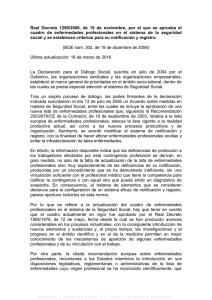 Real Decreto 1299/2006, de 10 de noviembre