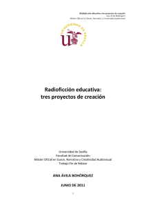 Radioficción educativa: tres proyectos de creación
