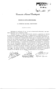 PROYECTO DE TEXTO CONSTITUCIONAL LA CONVENCION