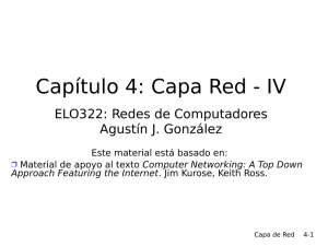 Capítulo 4: Capa de Red