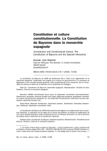 Constitution et culture constitutionnelle. La Constitution de