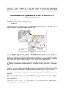 Aplicación del CD-ROM “Mapa Geotècnic de Barcelona”