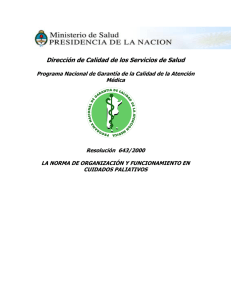 R.M. 643/2000 - Ministerio de Salud de la Nación