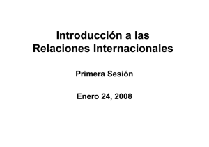 Introducción a las Relaciones Internacionales