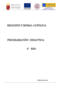 RELIGIÓN Y MORAL CATÓLICA PROGRAMACIÓN DIDACTICA 3º