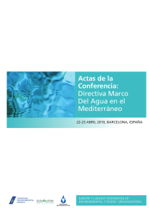 Actas de la Conferencia: Directiva Marco Del Agua en el