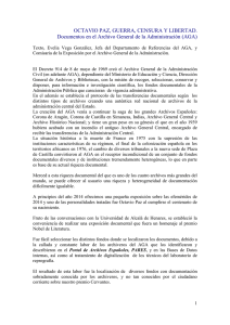 Octavio Paz. Texto explicativo - Ministerio de Educación, Cultura y
