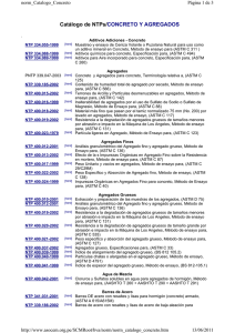 Catálogo de NTPs/CONCRETO Y AGREGADOS