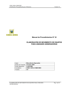 Manual de Procedimientos N° 32 ELABORACIÓN DE - CDEC-SING