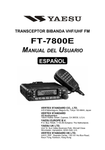 Yaesu FT-7800 E Español
