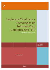 Cadernos Temáticos - Tecnologias de Informação e Comunicação