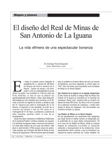 El diseño del Real de Minas de San Antonio de La Iguana