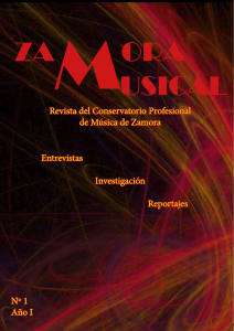 Revista del Conservatorio Profesional de Música de Zamora
