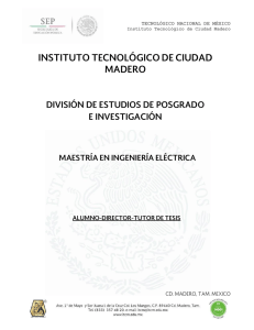 Alumno - Director - Tutor - Instituto Tecnológico de Ciudad Madero
