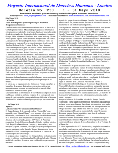 Boletín No. 230 1 - 31 Mayo 2010
