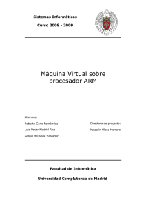Máquina Virtual sobre procesador ARM - E