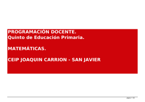 Matemáticas 5 - CEIP Joaquín Carrión Valverde