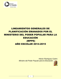 Orientaciones Pedagógicas Primaria 2014-2015