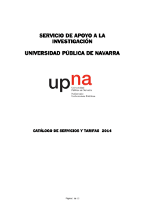 preparación de muestras - Universidad Pública de Navarra