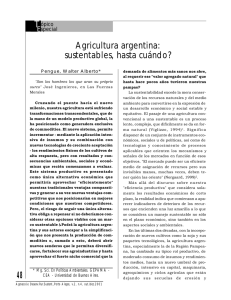 48 Agricultura argentina: sustentables, hasta cuándo?
