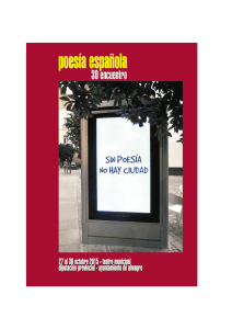Programa del 30 Encuentro de Poesía Española