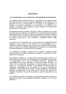 Manifiesto - Federación de Gremios de Editores de España