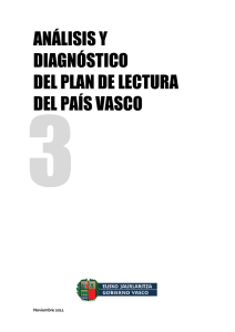 análisis y diagnóstico del plan de lectura del país vasco