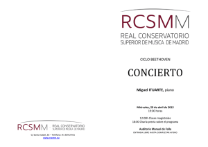 concierto - Real Conservatorio Superior de Música de Madrid