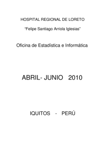 ABRIL- JUNIO 2010 - hospital regional de loreto