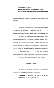 toca civil - Poder Judicial del Estado de Coahuila