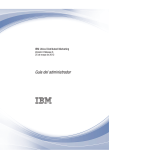 IBM Unica Distributed Marketing: Guía del administrador