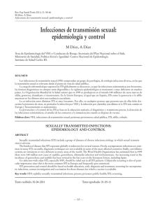 Infecciones de transmisión sexual: epidemiología y control