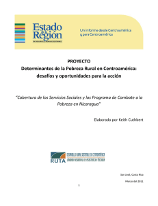 PROYECTO Determinantes de la Pobreza Rural en Centroamérica