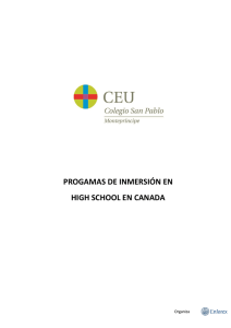 Programa de Inmersión en high school en Canadá