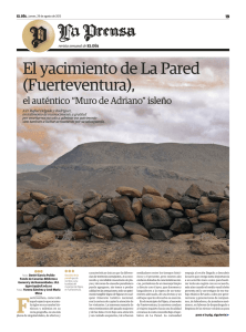 El yacimiento de La Pared (Fuerteventura),