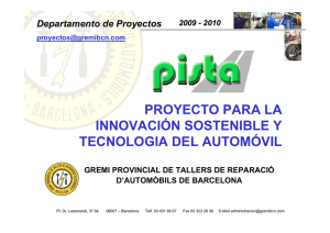 proyecto para la innovación sostenible y tecnologia del automóvil