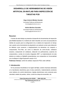 desarrollo de herramientas de visión artificial en matlab para