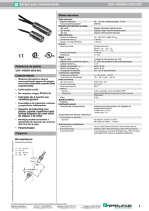 1 Sensor para material doble UDC-18GM50-255S
